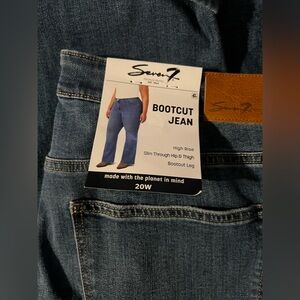 Women’s size 20W Seven7 Classic Indigo Bootcut Jeans new